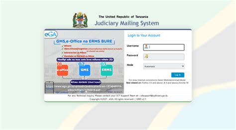 judiciary mail system